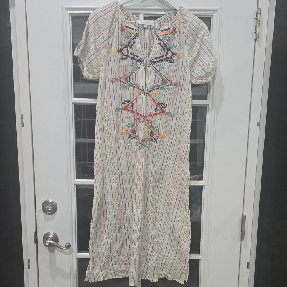 CLC by Corey Lynn Calter
JESSICA Peasant Dress with Embroidery -Stripe